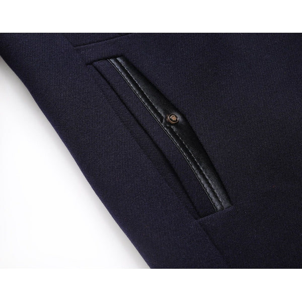 Kurtka Męska | Slim Fit, Średnia Długość i Odpinany Kołnierz na Zamek