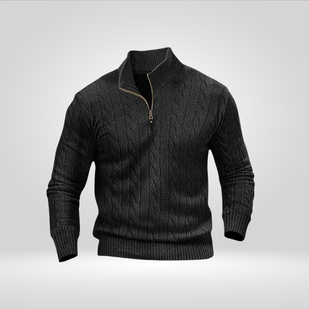 Sweter Męski | Prosty Krój Regular Fit bez Dodatkowych Detali