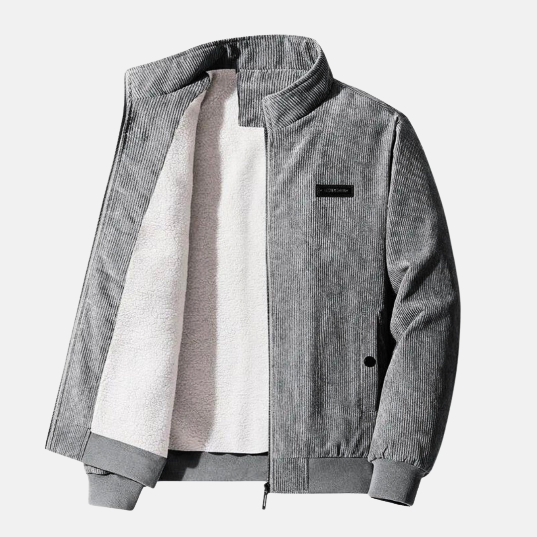 Kurtka Męska | Styl Bomber z Zamkiem oraz Elastycznymi Ściągaczami