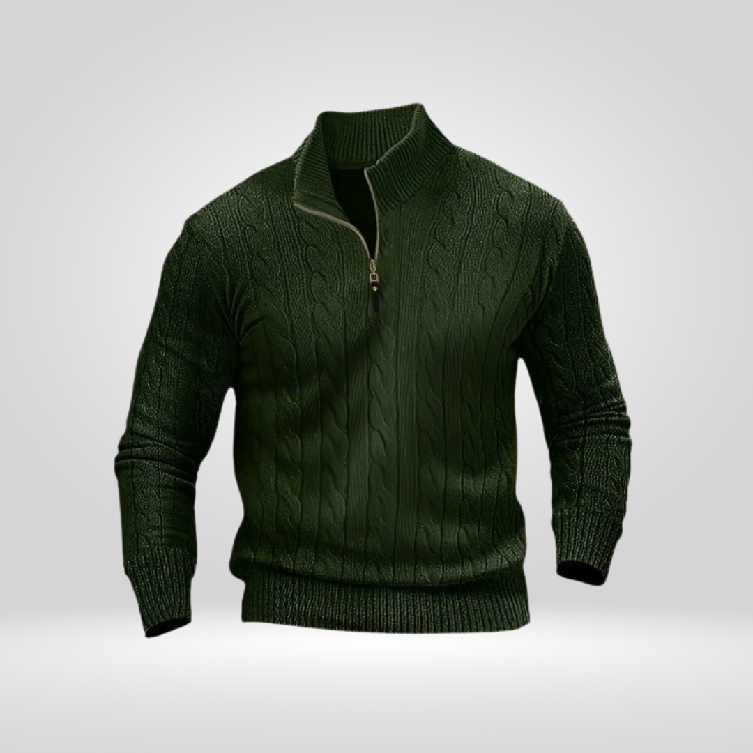 Sweter Męski | Prosty Krój Regular Fit bez Dodatkowych Detali