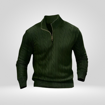 Sweter Męski | Prosty Krój Regular Fit bez Dodatkowych Detali