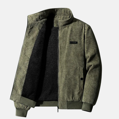 Kurtka Męska | Styl Bomber z Zamkiem oraz Elastycznymi Ściągaczami