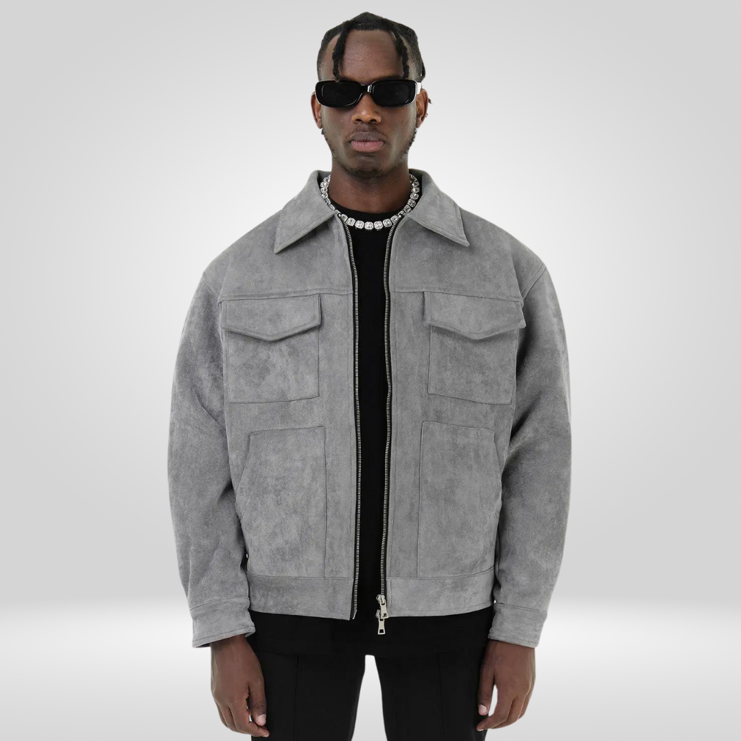 Kurtka Męska | Oversize Fit, Mocny Zamek oraz Praktyczne Kieszenie