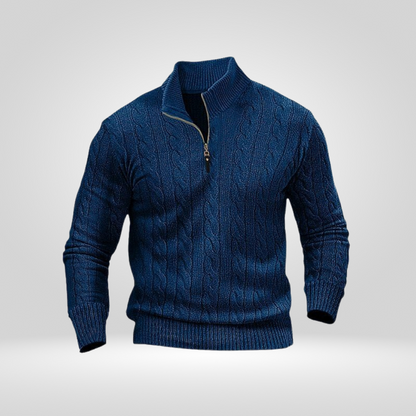 Sweter Męski | Prosty Krój Regular Fit bez Dodatkowych Detali