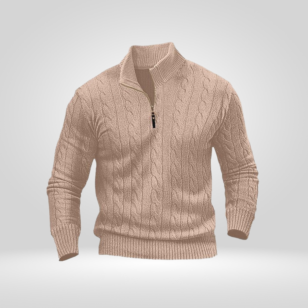 Sweter Męski | Prosty Krój Regular Fit bez Dodatkowych Detali