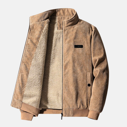 Kurtka Męska | Styl Bomber z Zamkiem oraz Elastycznymi Ściągaczami