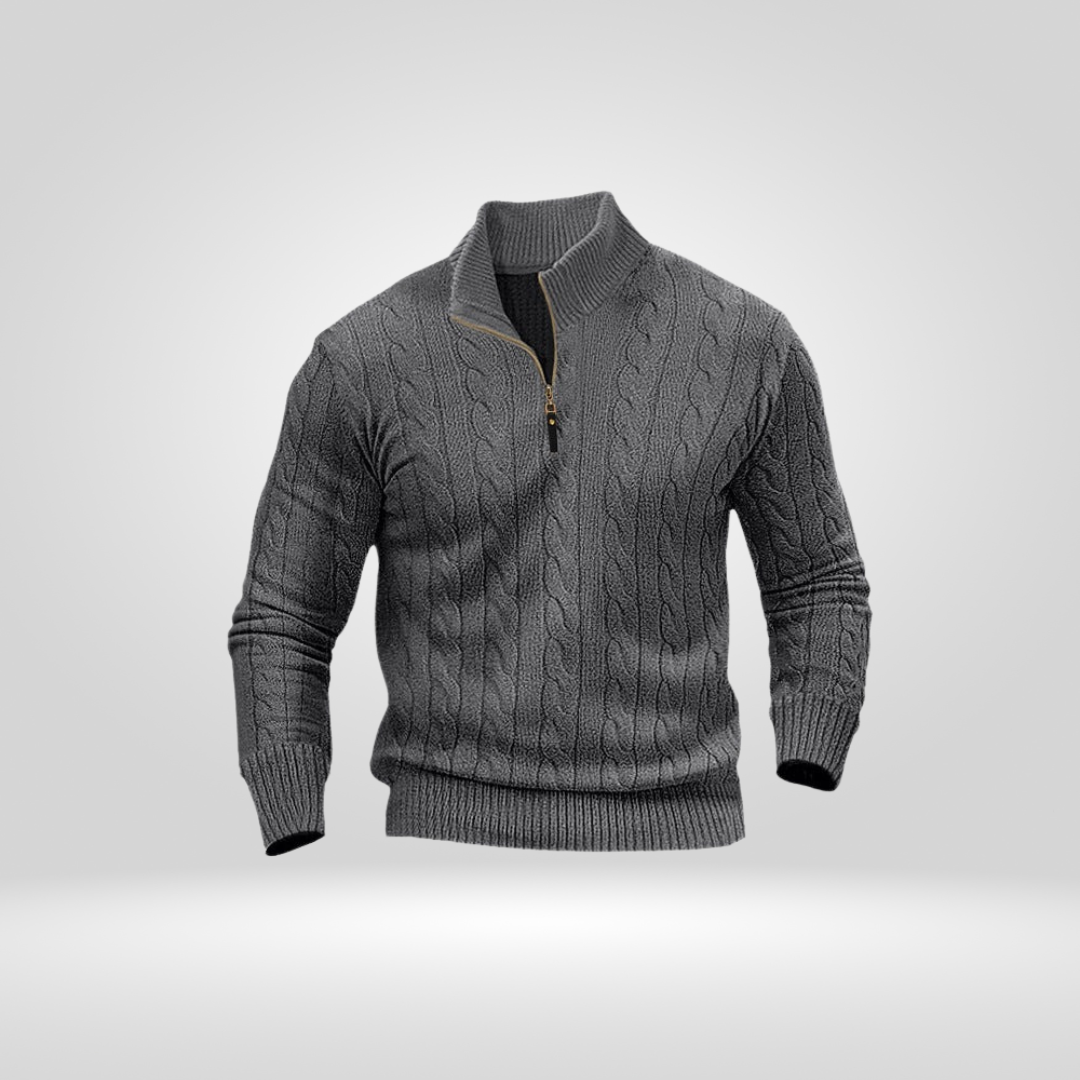 Sweter Męski | Prosty Krój Regular Fit bez Dodatkowych Detali