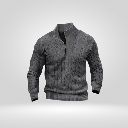 Sweter Męski | Prosty Krój Regular Fit bez Dodatkowych Detali