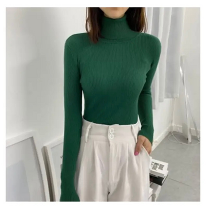 Sweter Damski | Golf Uniwersalny Rozmiar z Elastyczną Dzianiną