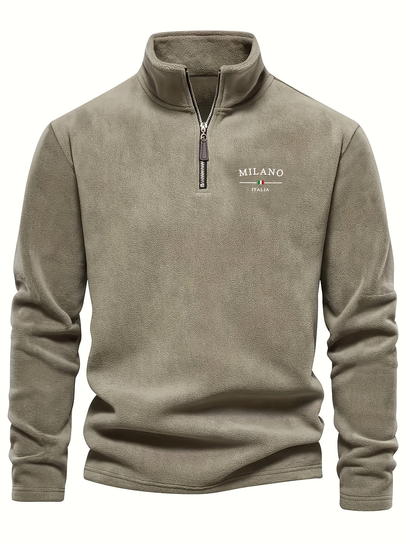Sweter Męski | Pół Zip przy Szyi z Miękką Dzianiną