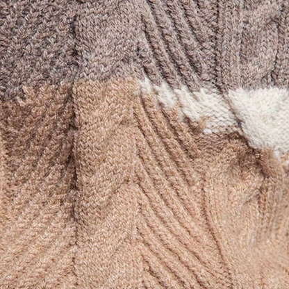 Sweter Męski | Dziergana Faktura, Okrągły Dekolt i Prosta Linia Kroju