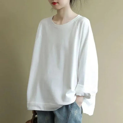 Sweter Damski | Oversize z Okrągłym Dekoltem i Długim Rękawem