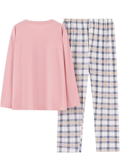 Babsi™ Comfortabele damespyjama met ruitpatroon