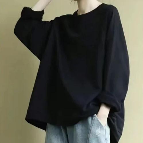 Sweter Damski | Oversize z Okrągłym Dekoltem i Długim Rękawem