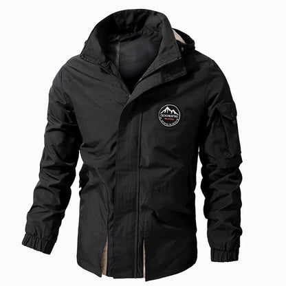 Kurtka Męska | Odpinany Kaptur, Regulowane Rękawy i Wodoodporność