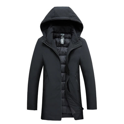 Kurtka Męska | Slim Fit, z Odpinanym Kapturem i Ukrytym Zapięciem