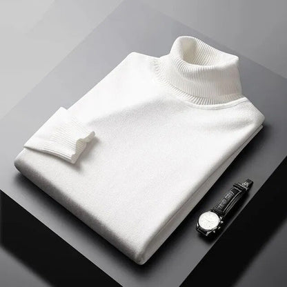 Sweter Męski | Kołnierz z Wykończonymi Krawędziami