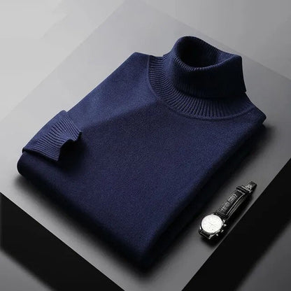 Sweter Męski | Kołnierz z Wykończonymi Krawędziami