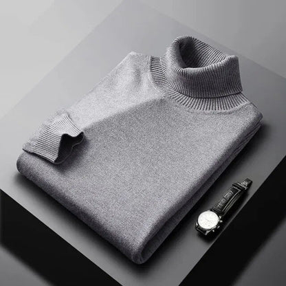 Sweter Męski | Kołnierz z Wykończonymi Krawędziami