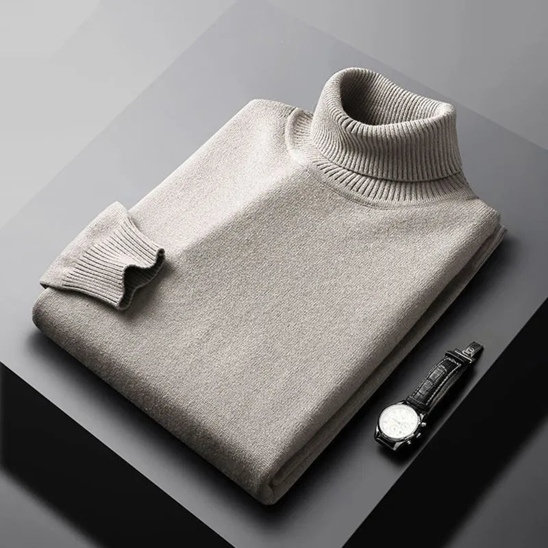 Sweter Męski | Kołnierz z Wykończonymi Krawędziami