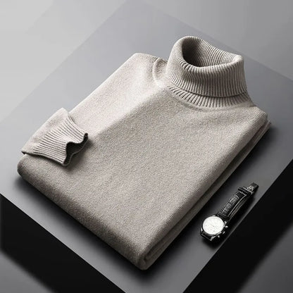 Sweter Męski | Kołnierz z Wykończonymi Krawędziami