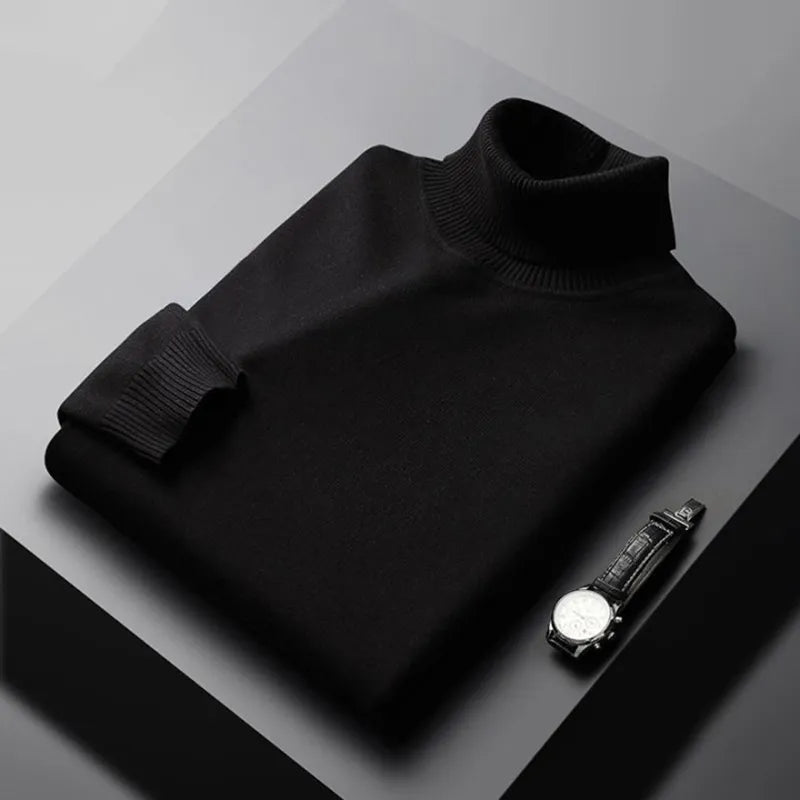 Sweter Męski | Kołnierz z Wykończonymi Krawędziami