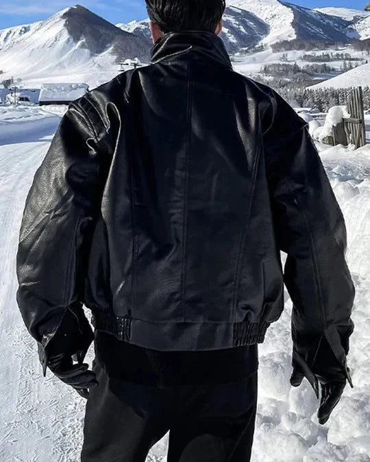 Kurtka Męska | Oversize Fit z Guzikami i Praktycznymi Kieszeniami