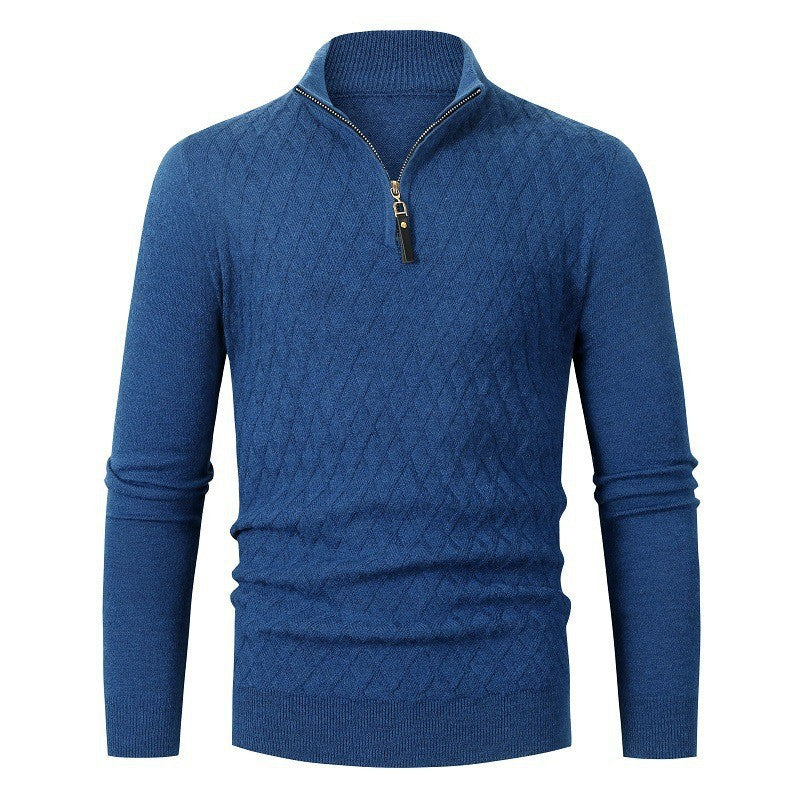 Sweter Męski | Luźna Linia Kroju, Długie Rękawy i Model Typu Pullover