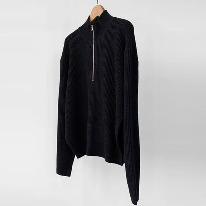 Sweter Męski | Wysoki Kołnierz, Luźny Krój i Elastyczna Tkanina
