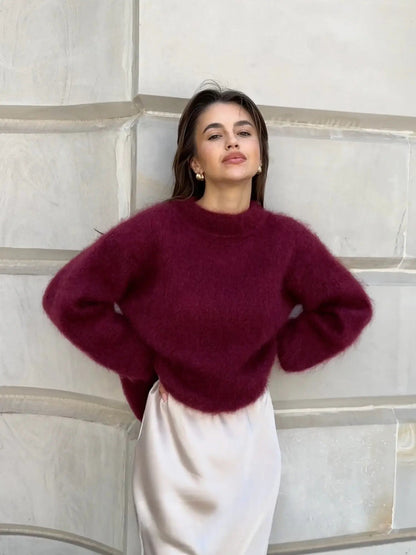 Sweter Damski | Luźny Krój z Długim Rękawem i Miękką, Ciepłą Dzianiną