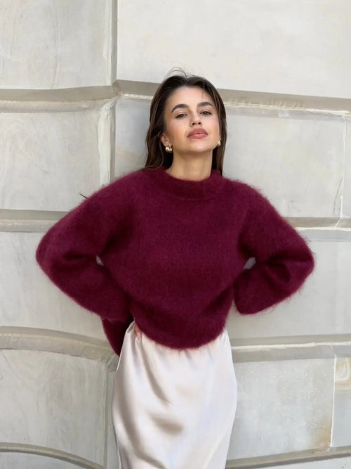 Sweter Damski | Luźny Krój z Długim Rękawem i Miękką, Ciepłą Dzianiną