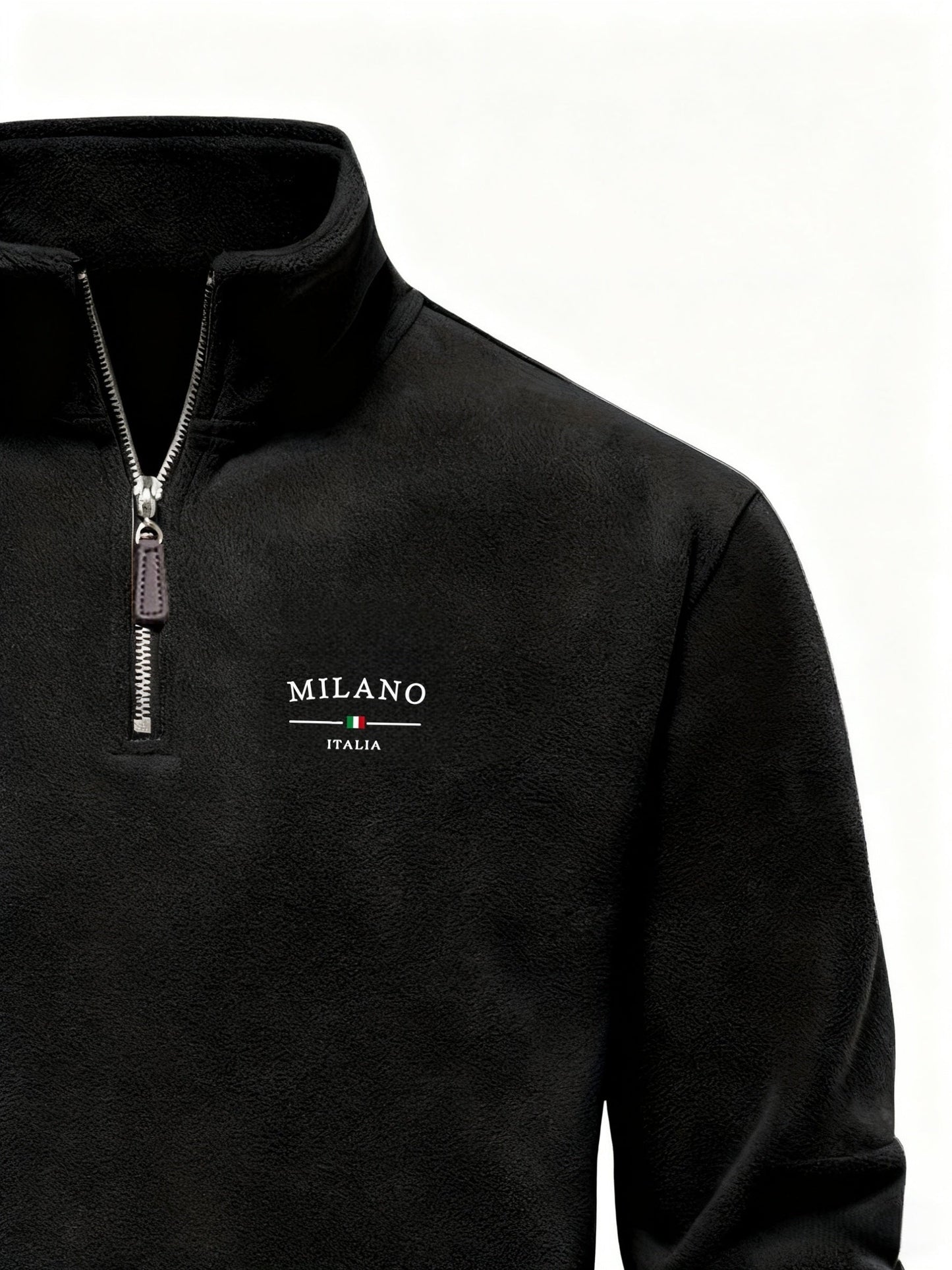 Sweter Męski | Pół Zip przy Szyi z Miękką Dzianiną