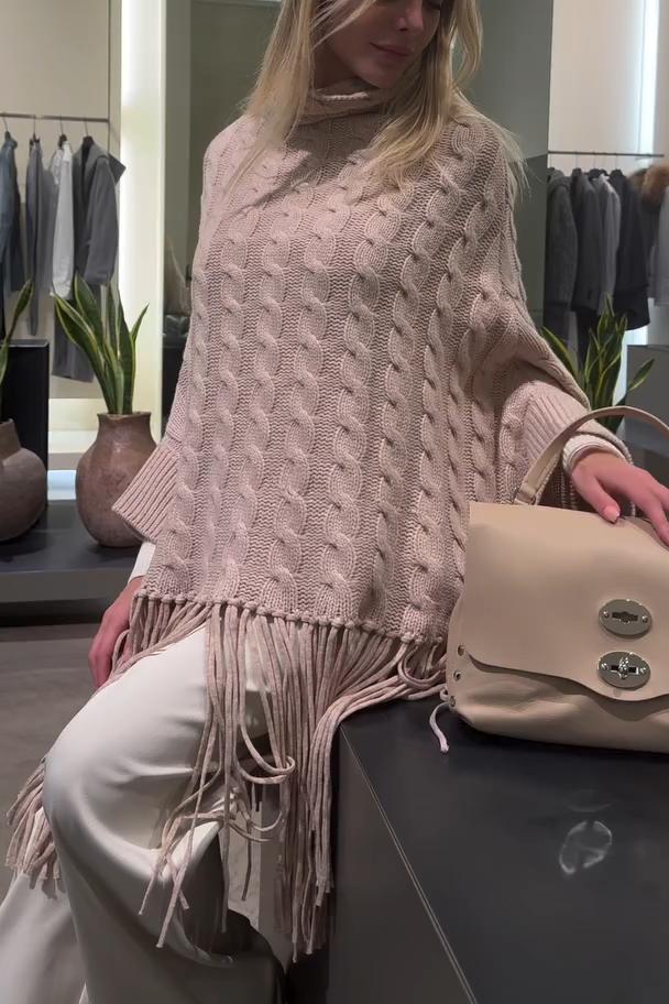 Sweter Damski | Teksturowana Dzianina, Okrągły Dekolt i Długi Rękaw